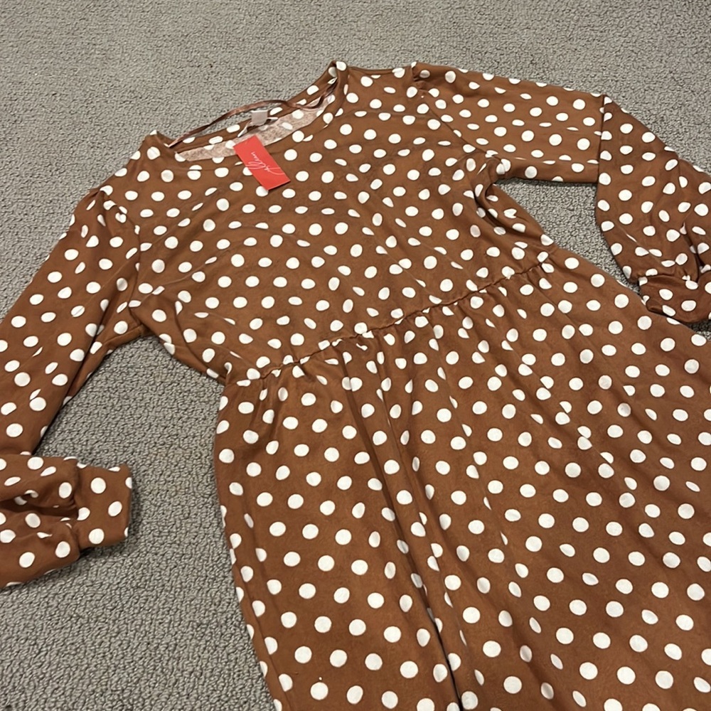jillian harris X joe fresh polka dot dress NEW size L - Picture 4 of 7